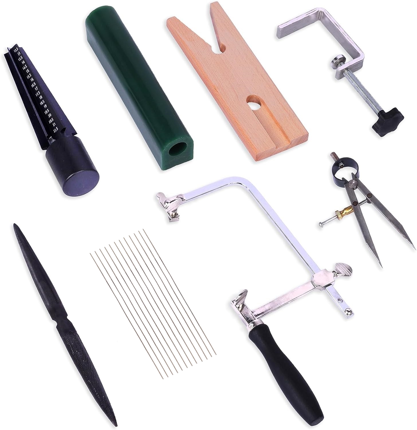 Woodworking File - Professionelles Schmuckwachsschnitzset mit Ringformen, Sägefeilen und