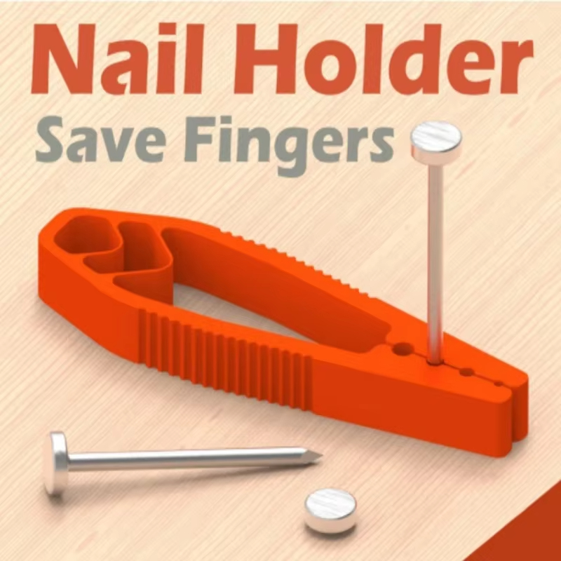 Woodworking Joint - Tragbarer Nagelfixierer, Holzbearbeitungswerkzeug mit Kunststoff-Gleitgelenkzange, Fingerschutz