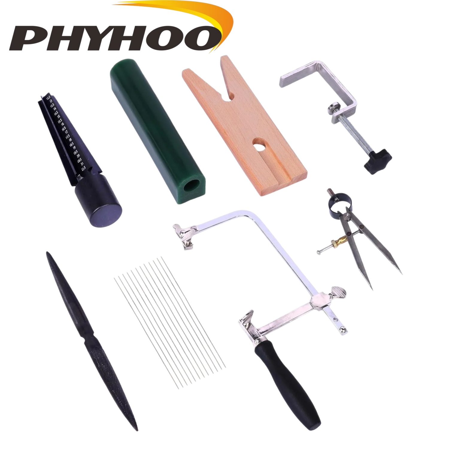 Wood Chisel Set - PHYHOO Komplettes Wachsring-Herstellungsset mit Schnitzwerkzeugen, Rohrformen,