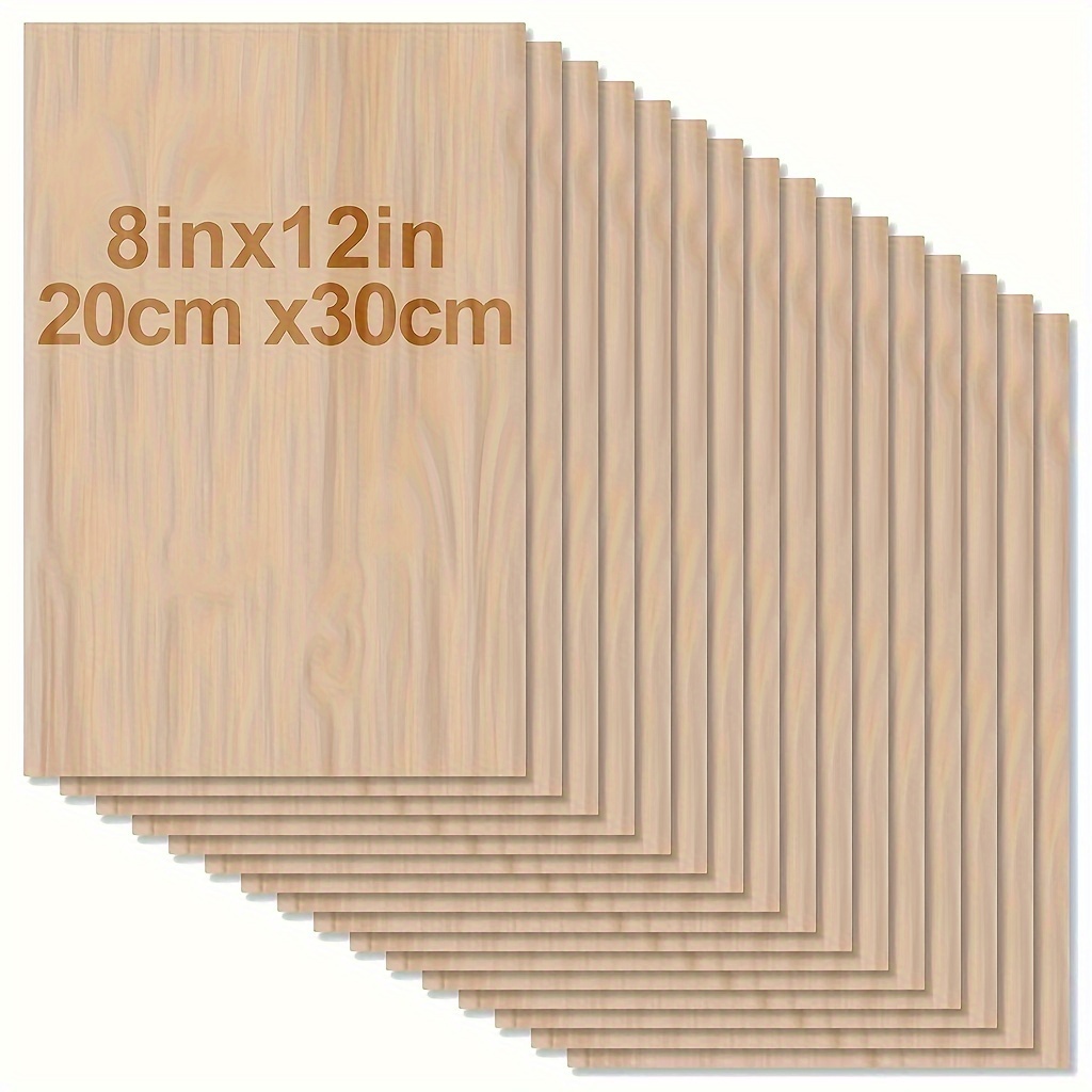 Woodworking Zone - 4/8 Stück Holz für Bastelarbeiten -