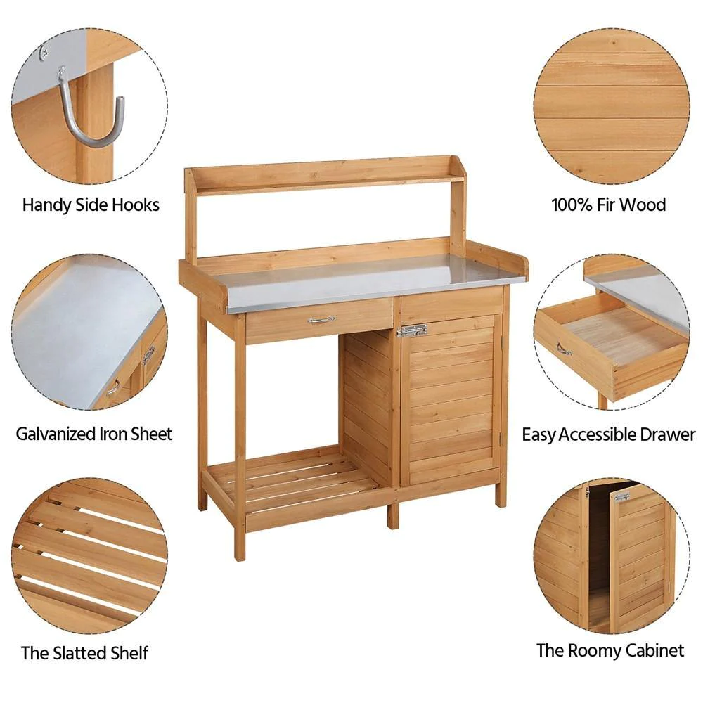 Massivholz-Pflanztisch für den – Woodworking Outdoor Furniture Bewertung und Preis